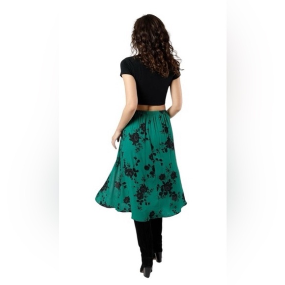 NWT Band of The Free Floral Green Skirt - Picture 3 of 6